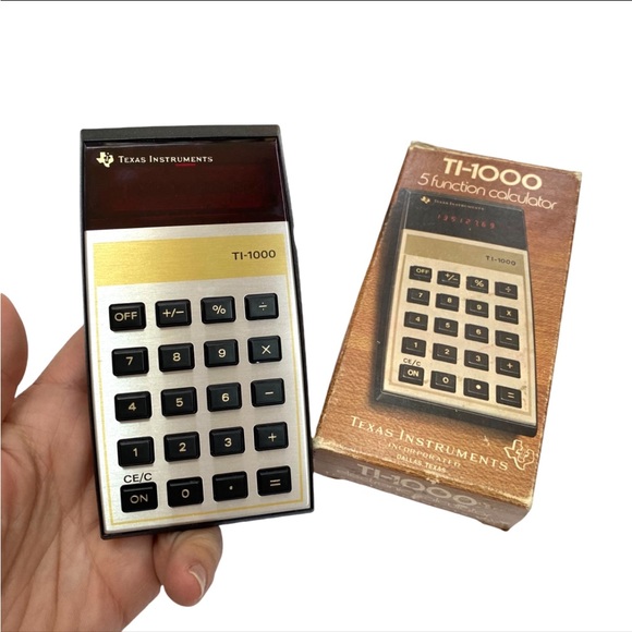 Vintage 70s Texas Instruments TI-1000 Calculator with box - Picture 4 of 13